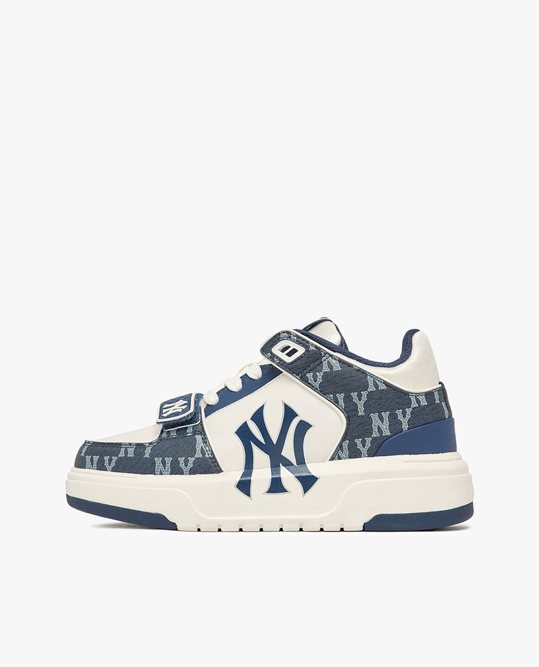 MLB - Giày sneakers unisex cổ thấp Chunky Liner Mid Denim