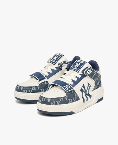  MLB - Giày sneakers unisex cổ thấp Chunky Liner Mid Denim 