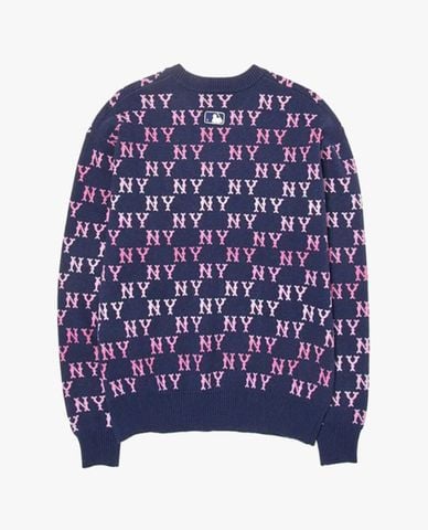  MLB - Áo sweater unisex cổ tròn tay dài Gradation Monogram 