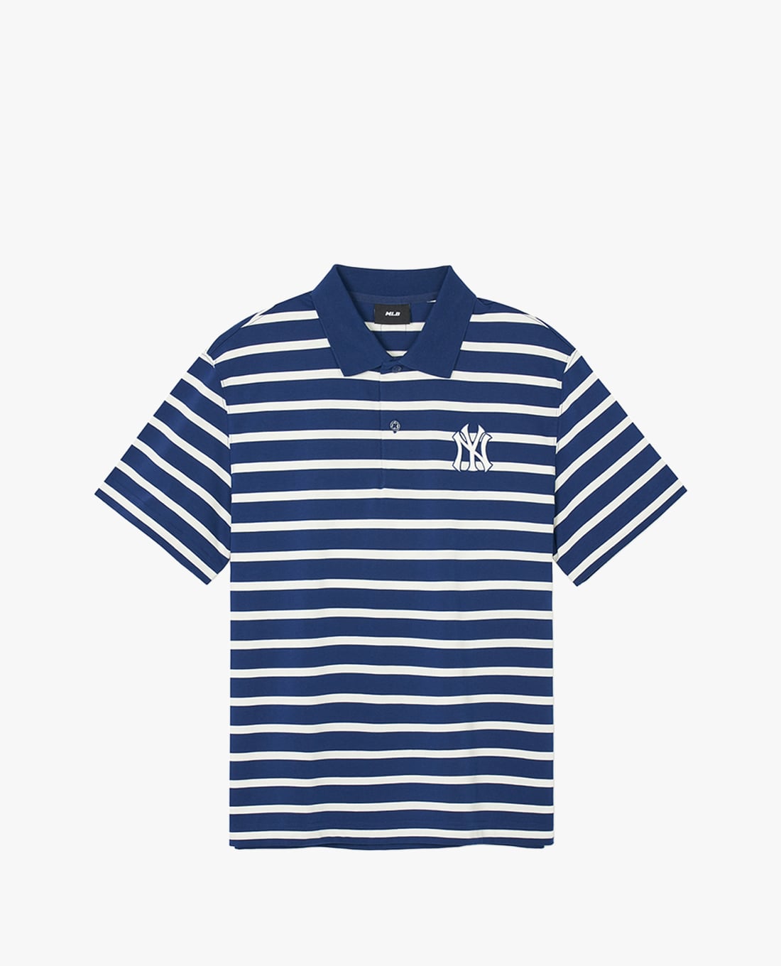 MLB - Áo polo unisex cổ bẻ tay ngắn phối sọc Varsity Over New York Yankees