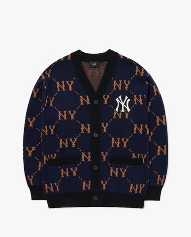  MLB - Áo khoác cardigan phom suông Dia Monogram All Over 