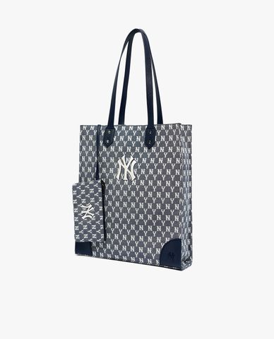  MLB - Túi tote unisex chữ nhật Monogram Jacquard Shopper 