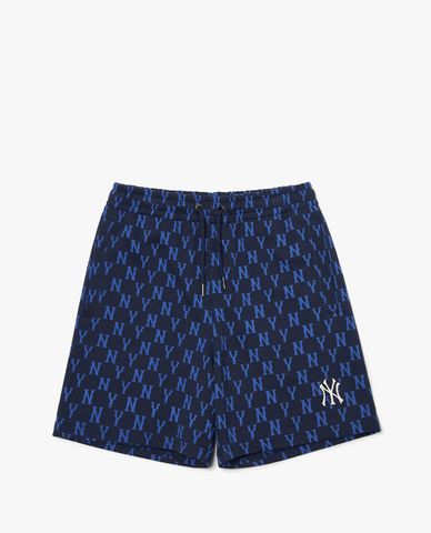  MLB - Quần shorts lưng thun Monogram Allover 