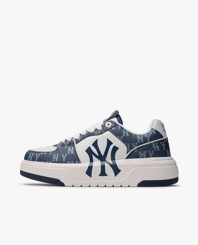  MLB - Giày sneakers unisex cổ thấp Chunky Liner Denim Classic Monogram 