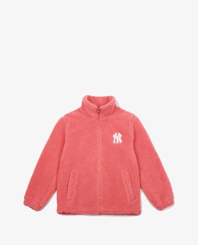  MLB - Áo khoác lông cổ cao Boa Fleece Back Logo 