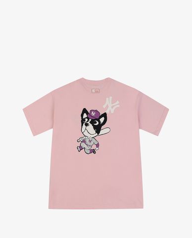  MLB - Áo thun cổ tròn ngắn tay Bark New York Yankees 