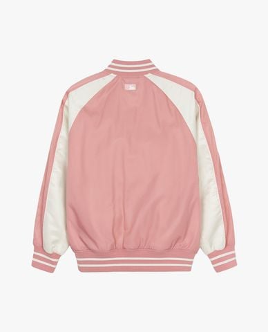  MLB - Áo khoác bomber nữ Nylon Front Graphic Varsity 