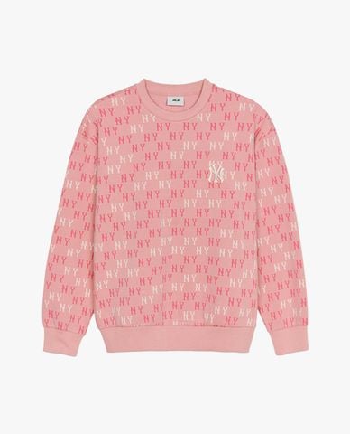 MLB - Áo sweatshirt unisex cổ tròn tay dài Classic Monogram Jaquard 