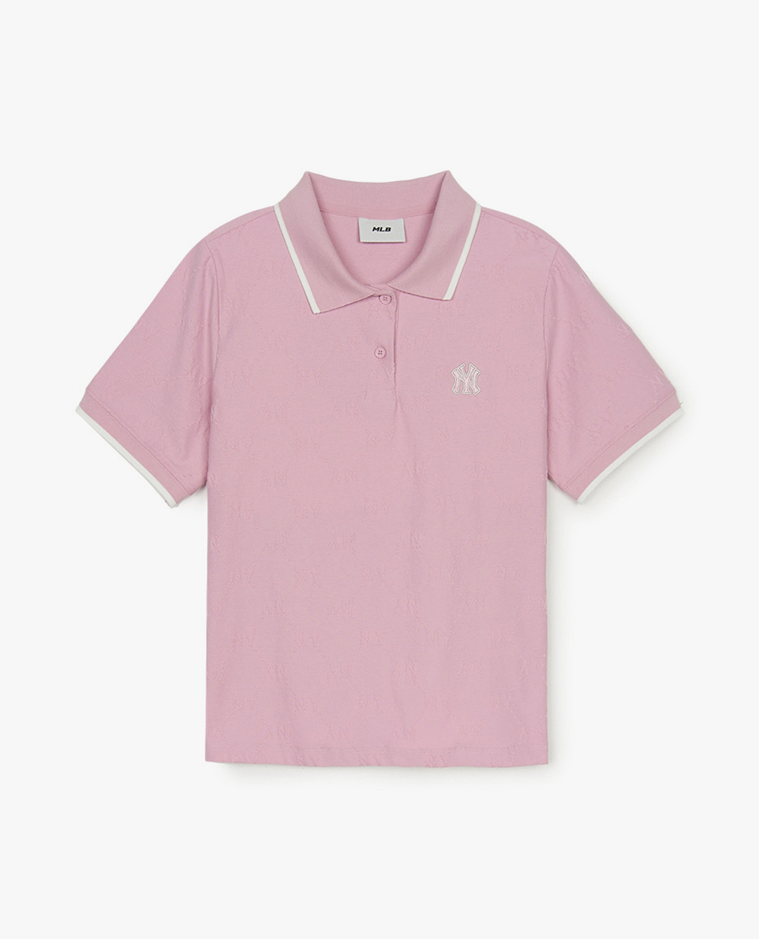 MLB - Áo polo nữ tay ngắn Dia Monogram Tonal Jacquard
