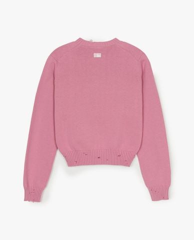  MLB - Áo dệt kim nữ cổ tròn tay dài Basic Vintage Coopers 