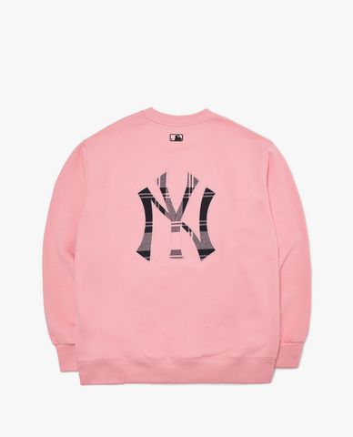  MLB - Áo sweatshirt phom suông Check 