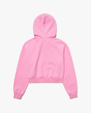  MLB - Áo hoodie tay dài phối zip dáng lửng Basic Sports Tech Training 