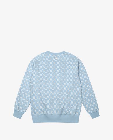  MLB - Áo sweatshirt tay dài cổ tròn Full Side Monogram Overfit 