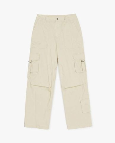  MLB - Quần dài nữ ống rộng phối túi hộp Varsity Vintage 