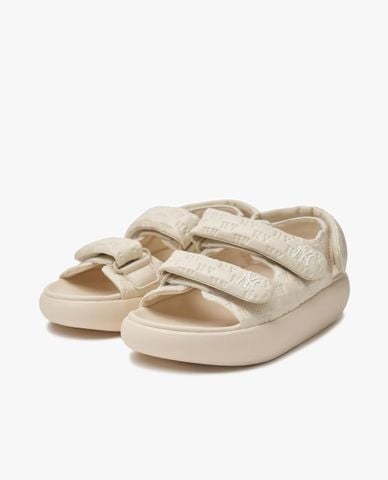  MLB - Giày sandals unisex đế thấp Base Classic Monogram 