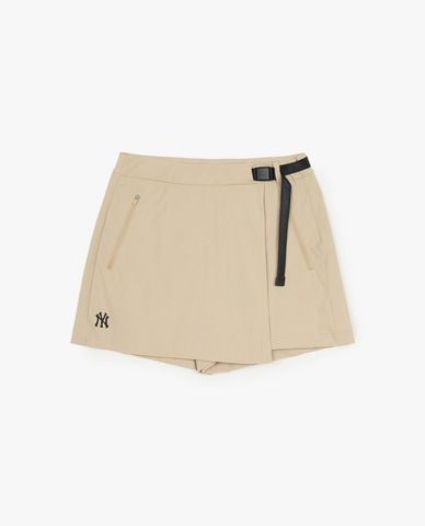  MLB - Quần short nữ giả váy phối dây rút Basic Gofcore 