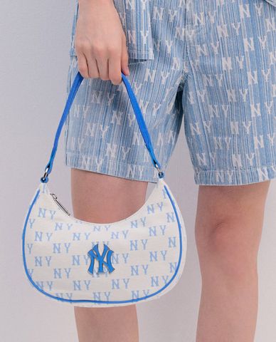  MLB - Túi đeo vai nữ Classic Monogram Jacquard 