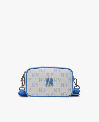  MLB - Túi đeo chéo unisex phom chữ nhật Classic Monogram Jacquard Mini 