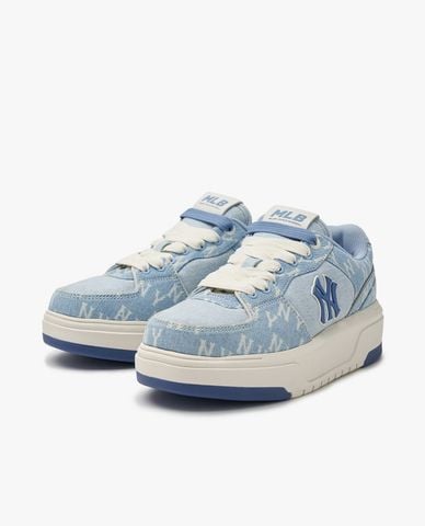  MLB - Giày sneakers unisex cổ thấp Chunky Liner Denim Classic Mono 