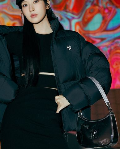  MLB - Túi đeo vai nữ Basic Silver 