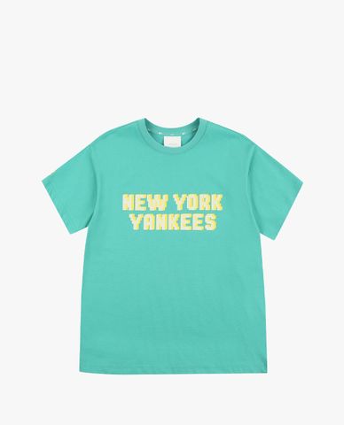  MLB - Áo thun cổ tròn ngắn tay PLAY Pixel Lettering 