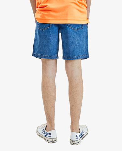  MLB - Quần shorts lưng thun Belt Denim 