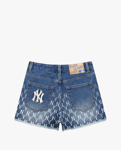  MLB - Quần shorts nữ denim Gradation Monogram 