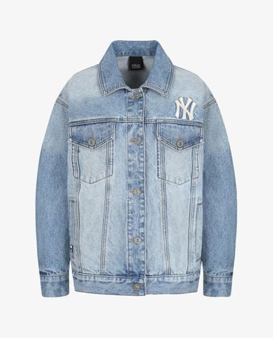  MLB - Áo khoác denim unisex New York Yankees 