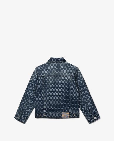  MLB - Áo khoác denim unisex Monogram Woven 