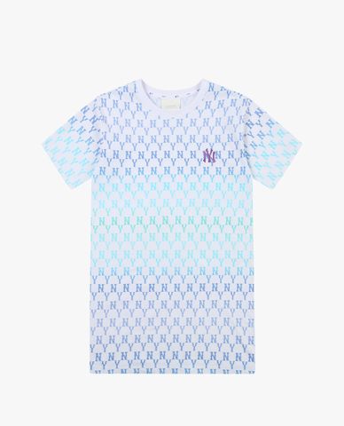  MLB - Đầm mini phom suông tay ngắn Monogram 