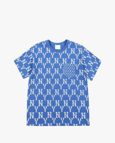  MLB - Áo thun cổ tròn ngắn tay Monogram Mix Pocket 
