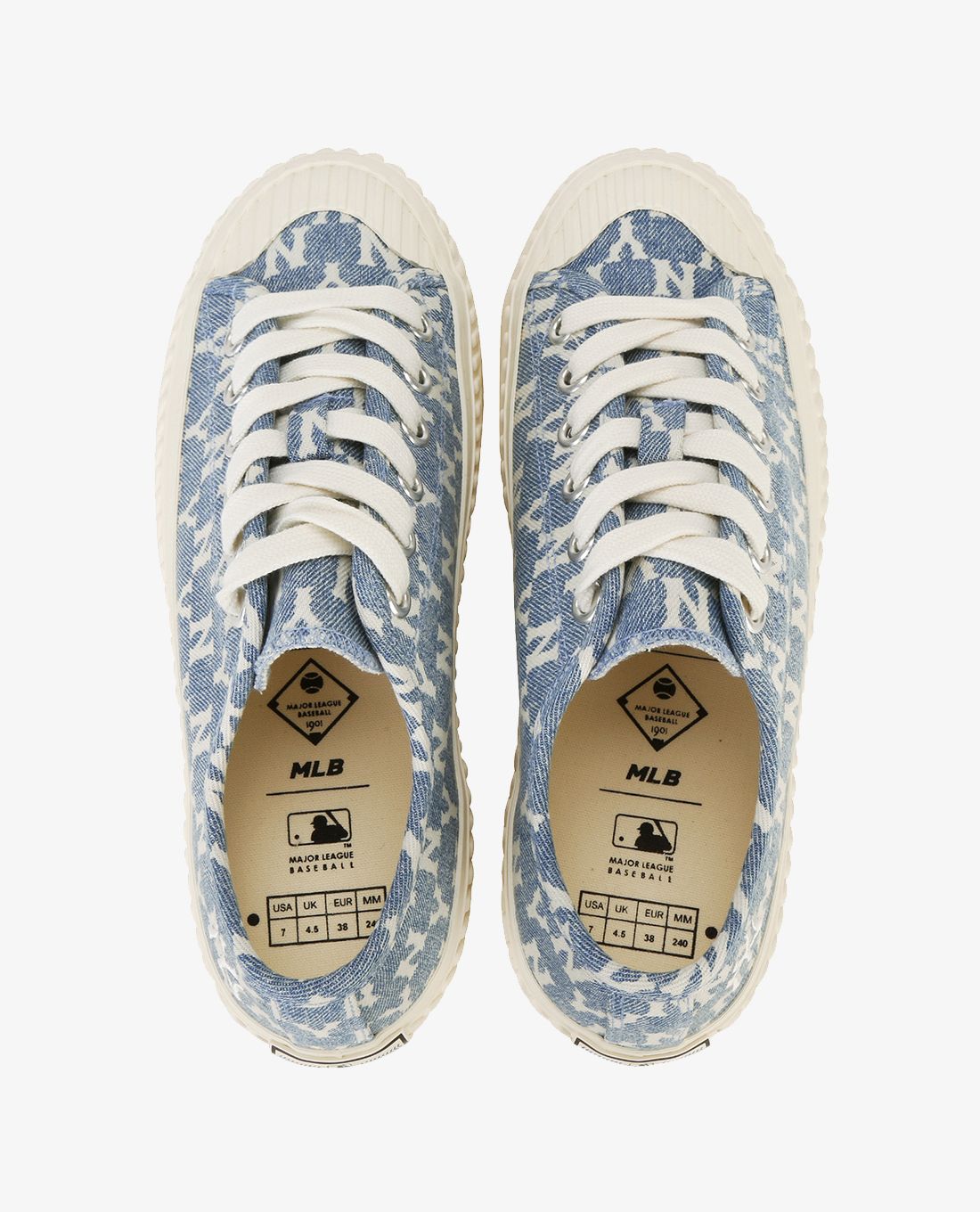 MLB - Giày sneaker cổ thấp Playball Mono Denim
