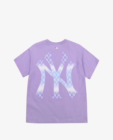  MLB - Áo thun cổ tròn ngắn tay Monogram Gradient Big Logo 