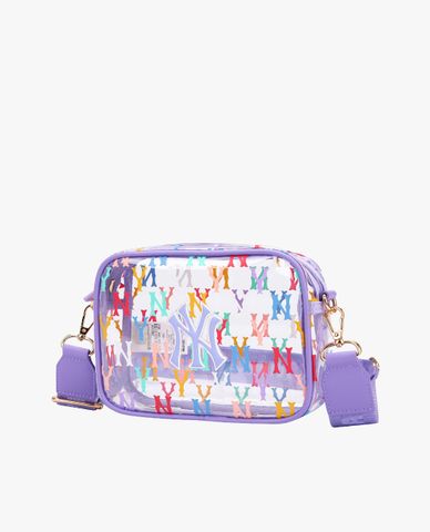  MLB - Túi đeo chéo trẻ em chữ nhật Monogram PVC Camera 