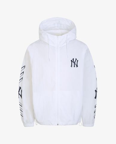  MLB - Áo khoác kiểu phối mũ trùm Packable Symbol 