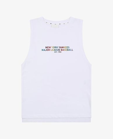  MLB - Áo ba lỗ nữ Unbalanced Front & Back Loose 