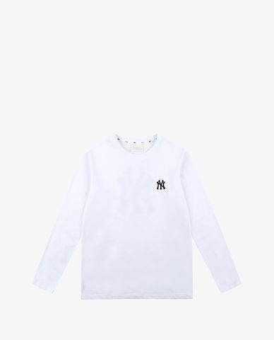  MLB - Áo thun tay dài cổ tròn Basic Big Logo 