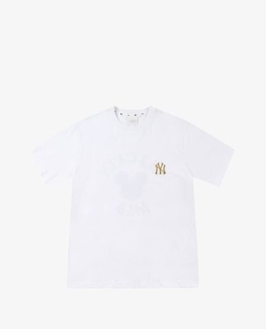  MLB - Áo thun cổ tròn ngắn tay MLB X Mickey Mouse 3Circle 