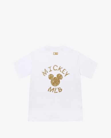  MLB - Áo thun cổ tròn ngắn tay MLB X Mickey Mouse 3Circle 