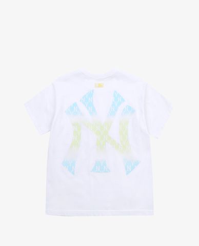  MLB - Áo thun cổ tròn ngắn tay Monogram Gradient Big Logo 