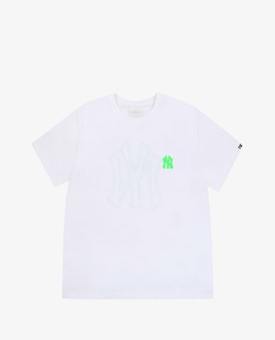  MLB - Áo thun cổ tròn ngắn tay Neon Art Big Logo 