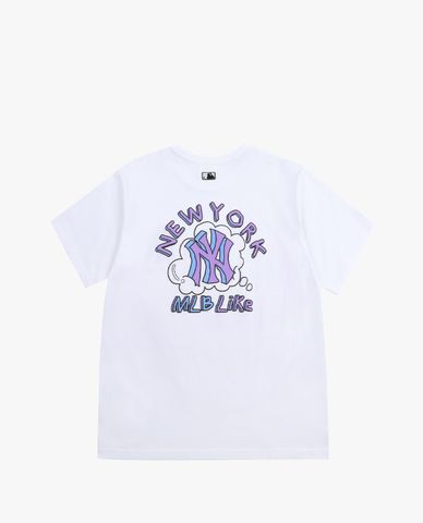  MLB - Áo thun cổ tròn ngắn tay LIKE Popcorn 