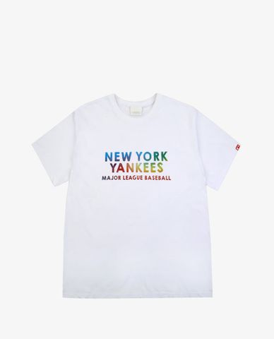  MLB - Áo thun tay ngắn cổ tròn Rainbow Lollipop 