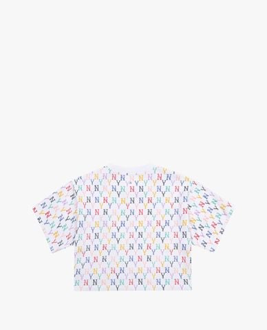  MLB - Áo croptop nữ tay ngắn Monogram Multi Crop 