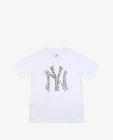  MLB - Áo thun cổ tròn tay ngắn White Unisex 