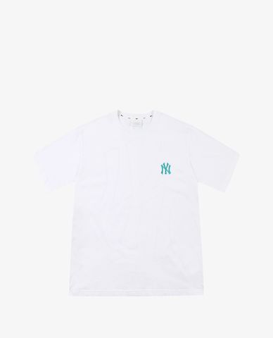  MLB - Áo thun cổ tròn ngắn tay Mega Logo Overfit 