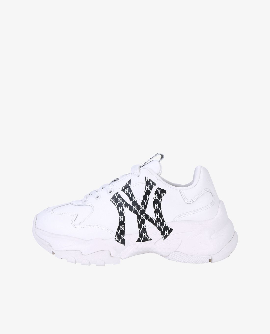 Giày MLB Chunky Liner NY Yankees Trắng Đen Siêu Cấp  N2K Sneaker