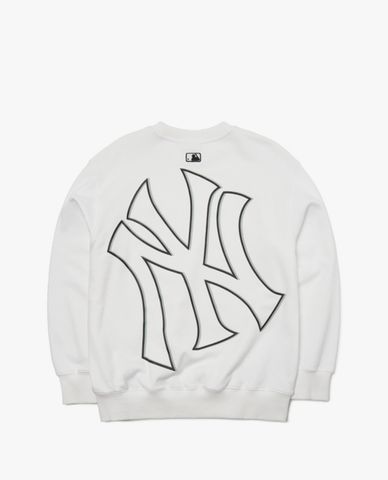  MLB - Áo sweatshirt tay dài cổ tròn Mega Logo Overfit 