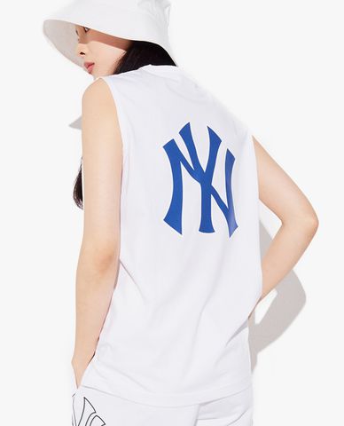  MLB - Áo ba lỗ phom suông Basic Back Logo 