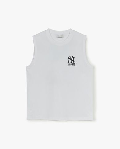  MLB - Áo ba lỗ unisex cổ tròn Basic Megalogonashi 